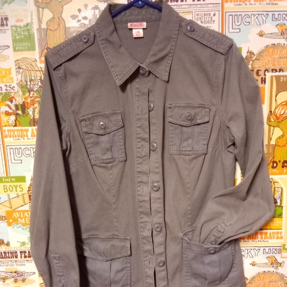 Mossimo Supply Co. Women's XL military 🪖 style light fall jacket